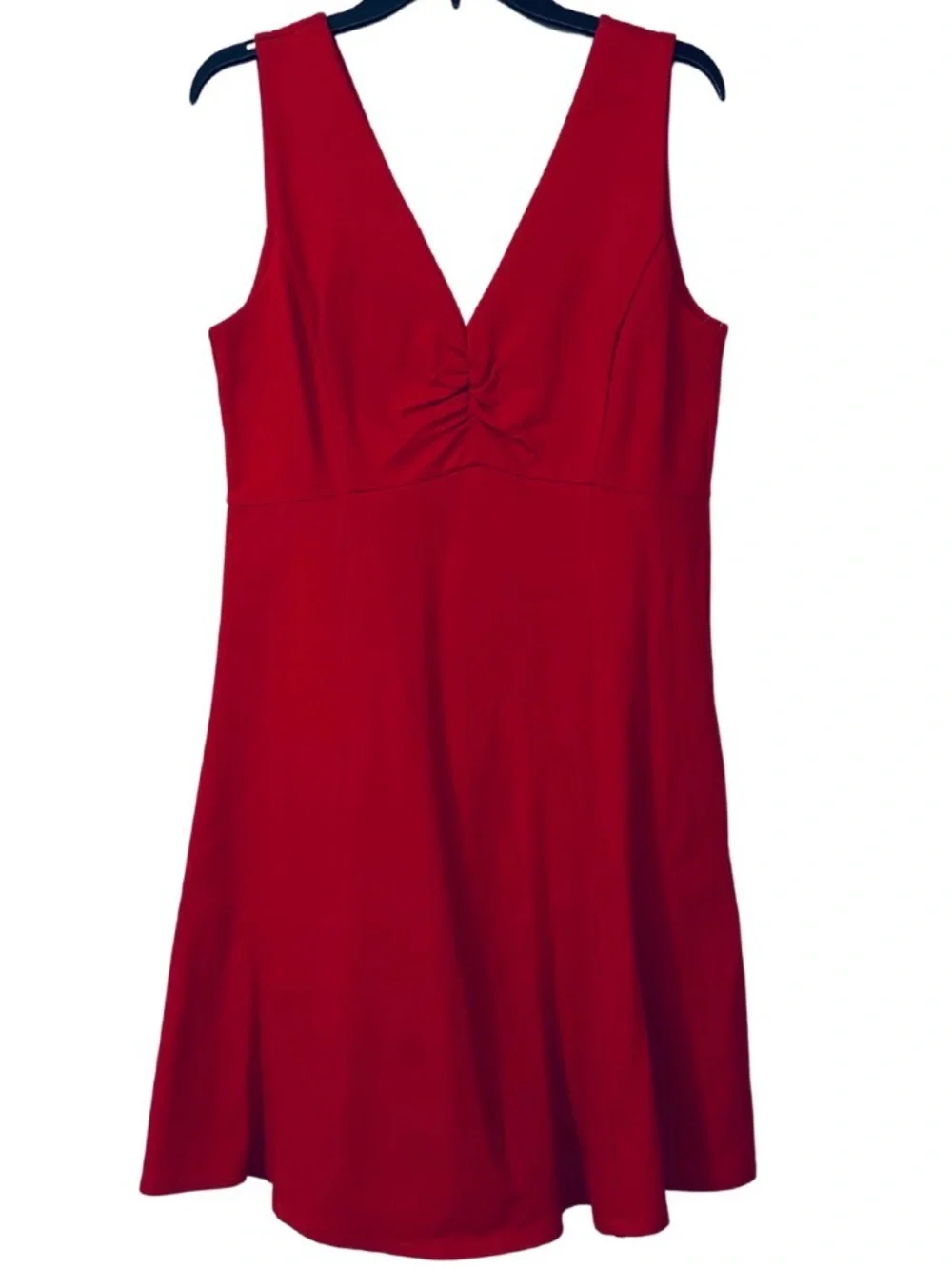 NWT KATE SPADE BROOME STREET V-NECK PONTE FIT & FLARE DRESS RED SZ 10 - Picture 4 of 11